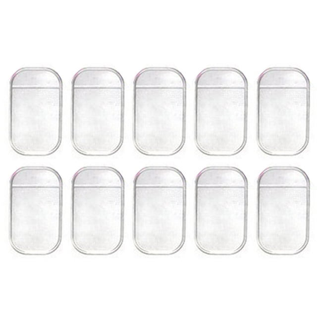Xingzhi Pack of 10 Anti for Slip Mat Exquisite Sweet Dashboard Vehicle Accessories Spider Mats Car Mini Mape Free Rotation Phones Pads Blue Transparent