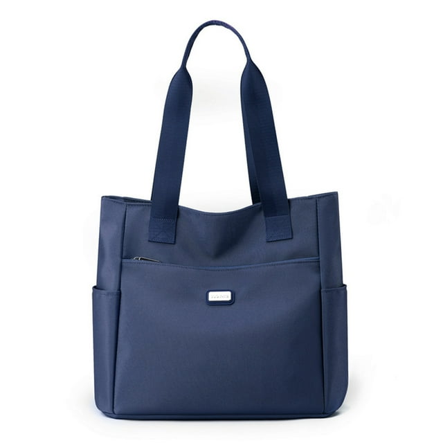 Bolso de mano para mujer, bolso ligero y versátil, bolso de viaje (azul oscuro)