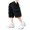Black, variant on Boy's Spring And Summer Street Leisure Sports Pocket Drawstring Stretch Waist Color Cargo 5 Division Of Lab or Pants Joggers Sweatpants
