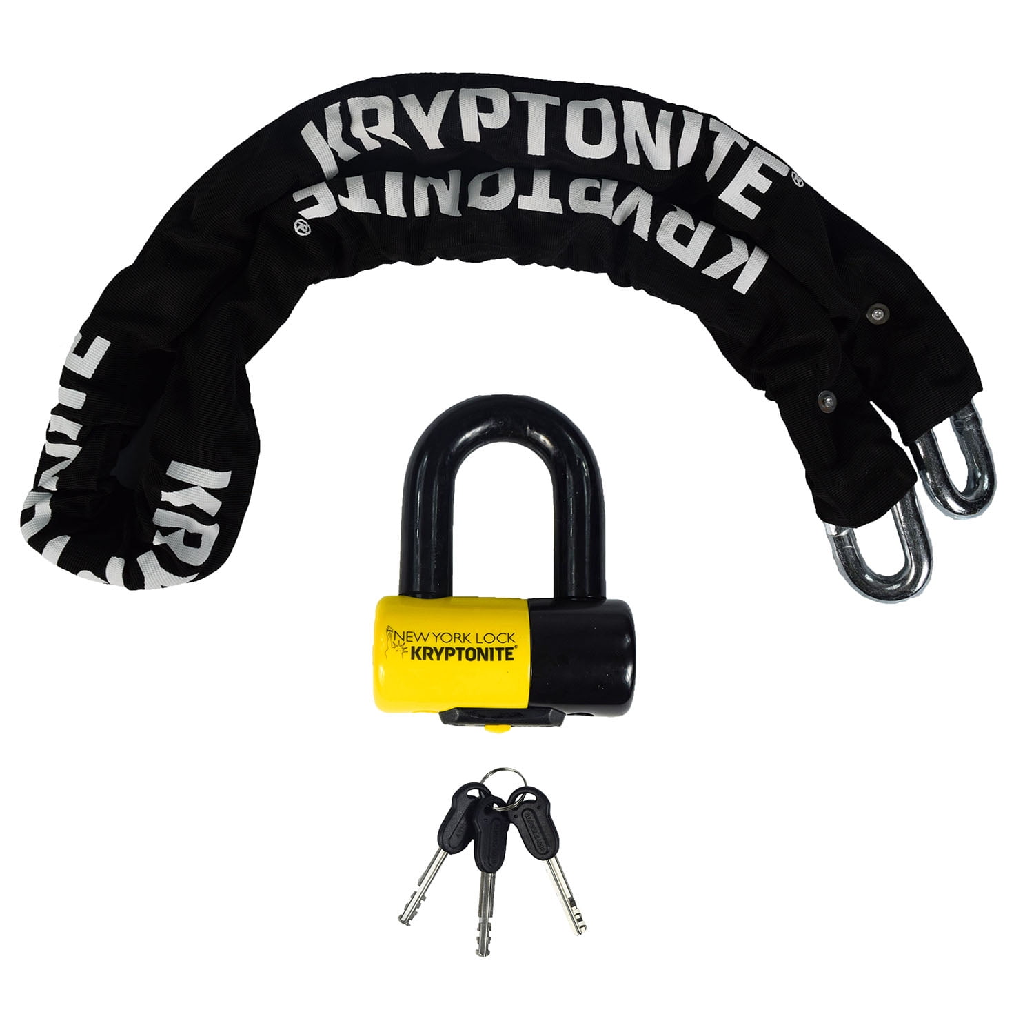 Kryptonite, NY Legend 1515 5ft Chain and NY Disc Lock, Heavy-Duty 