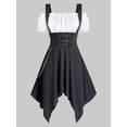 thumbnail image 1 of Vestido Punk de Pañuelo de Tamaño Grande con Cadenas Rosegal  Vestidos casuales de talla grande, 1 of 5