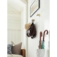 thumbnail image 4 of Amerock Davenport Golden Champagne Double Prong Robe Hook, 4 of 9