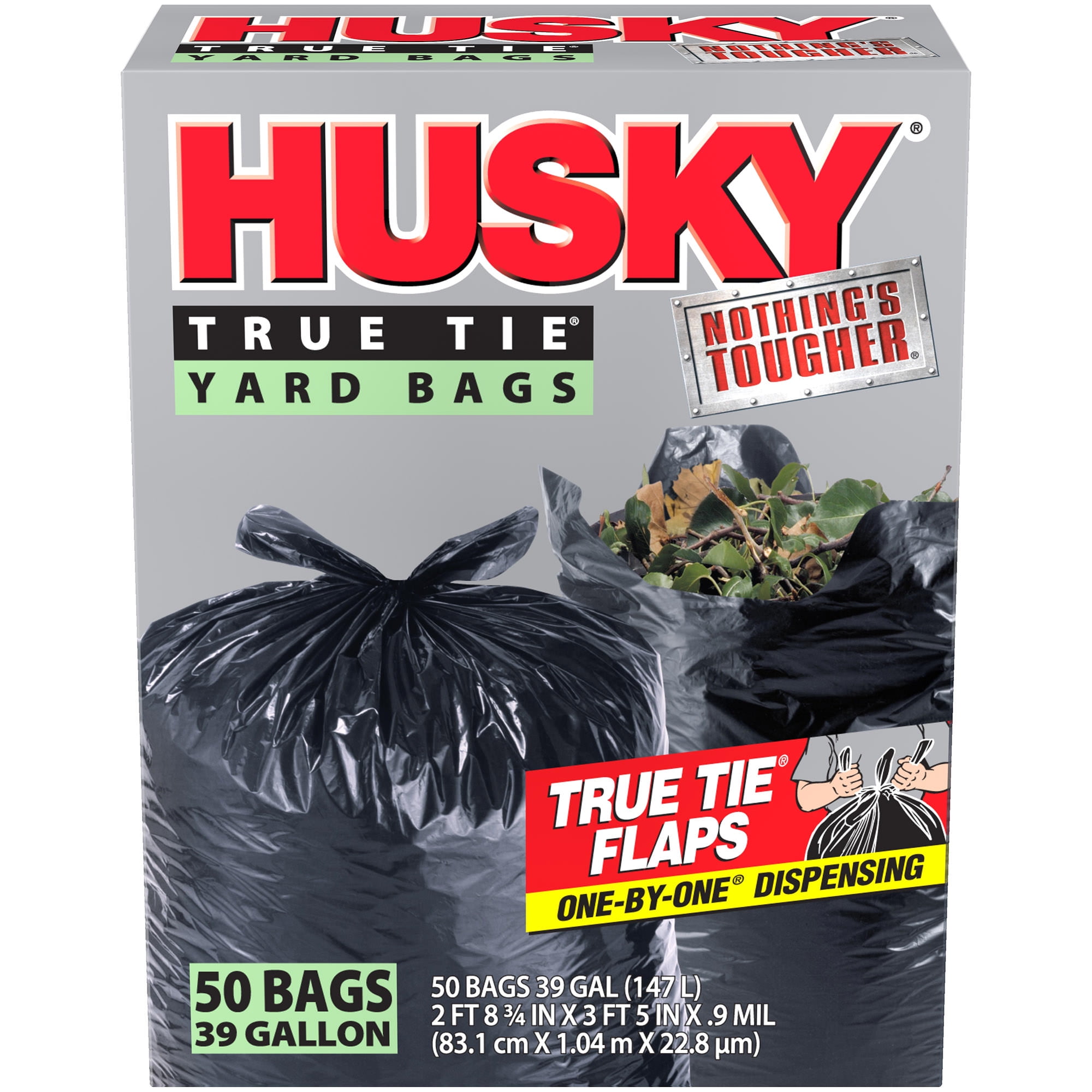 x Heavy Duty 45 Gallon Trash Bags by Ultrasac Huge 50 Count/w Ties 1.8 MIL 