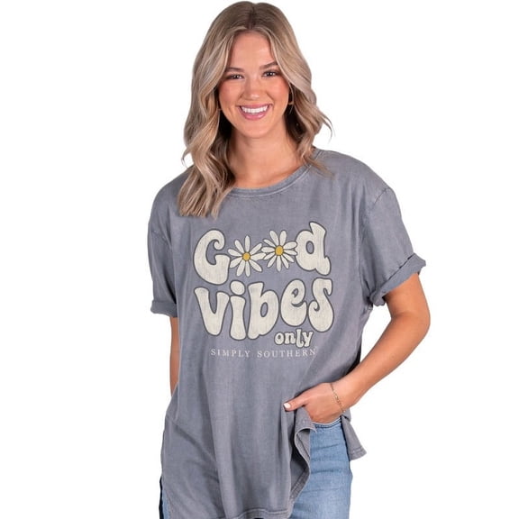 Simply Southern Good Vibes Over Sized T-Shirt
