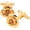 14K Gold Plated Rose Cufflinks, variant on Rose Flower Women Lady Cufflinks With Gift Box French Shirt Unisex Cuff Link Tuxedo CuffLink Buttons for Business Wedding Birthday