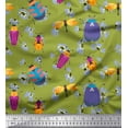 thumbnail image 1 of Soimoi Tissu en Coton Canard Imprimé Floral & Insectes par Yard 42 Pouces de Large, 1 of 3