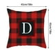 thumbnail image 3 of RKSTN christmas pillow covers Twenty Six Letters Christmas Pillowcase Peach Skin Print Cushion Cover Plaid Cushion Pillowcase, 3 of 3