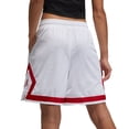 thumbnail image 2 of Jordan Heritage Women's Diamond Shorts White-Gym Red do5032-100, 2 of 2