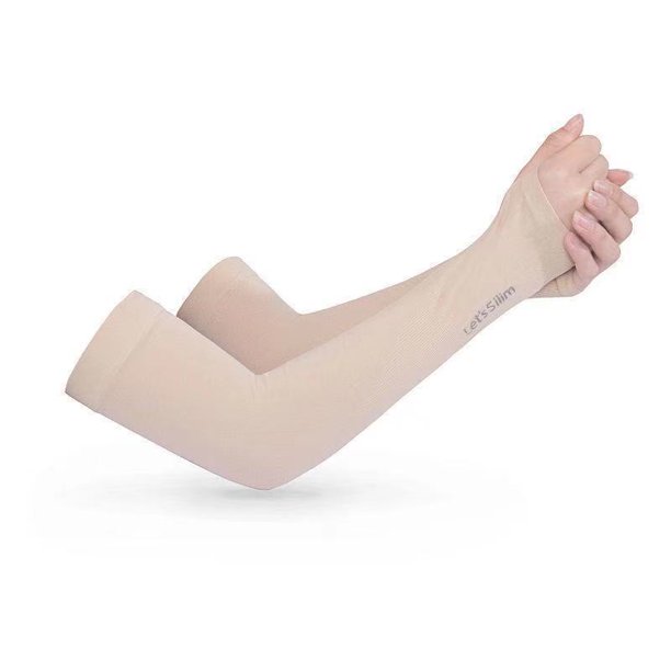 Manga de hielo de seda fina para hombres y mujeres, protección solar, para montar al aire libre, protección UV, manga de hielo fina de seda fina para verano