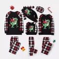 thumbnail image 3 of Pijama familiar a juego de Navidad, Conjunto de pijama de dinosaurio y Papá Noel, 3 of 4
