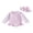 Pink, variant on BemeyourBBs Toddler Baby Girl Swimsuit Infant Bathing Suit One Piece Swimsuits with Sun Hat Set Long Sleeve Rash Guard Swimwear Striped Dot Zipper Summer Beach Wear