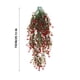 thumbnail image 3 of Cesta colgante de pared con rosas artificiales de imitación | Varilla resistente de 75 cm | Enredaderas envueltas en plástico | Decoración para techo de sala de estar o patio | Fácil de instalar en, 3 of 5