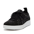 thumbnail image 2 of Fit Flop Womens Rally Crystal Knitted Sneakers, 2 of 5