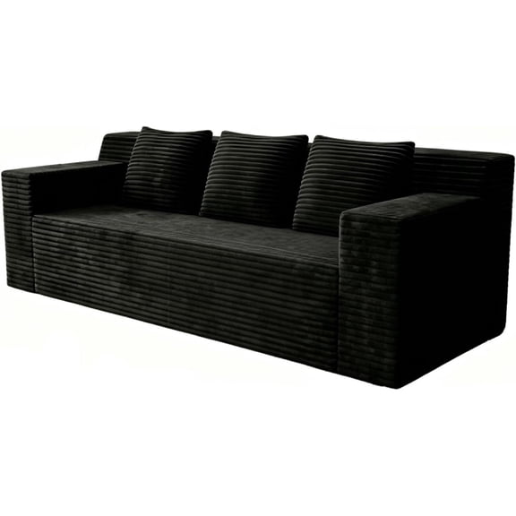 71" 3 Setaser Sofa,Corduroy Fabric,Deep Seat Couches,Comfy Loveseat Sofa,No Assembly,1pcs for Living Room, BedRoom,Conference Room, Apartment