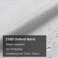 thumbnail image 5 of White Boat Seat Cover for Pedestal Pontoon Captain Helm Bench Chairs, 5 of 6
