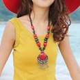 thumbnail image 4 of AYYUFE Women Vintage Bohemia Pendant Long Chain Sweater Necklace Charm, 4 of 7