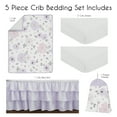 thumbnail image 6 of Sweet Jojo Designs Watercolor Floral Purple Pink Grey 5 Piece Crib Bedding Set, 6 of 6