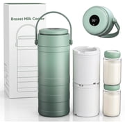 Portable Breast Milk Cooler with Temp Display, 20oz Breastfeeding Essentials, 360° All-Round Cooling Keeps Milk Fresh for 24 Hours, for Travel Outdoor Mom and Dad