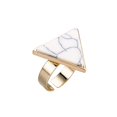 thumbnail image 2 of serony Adjustable Turquoise Rings Alloy Gold Plated Geometric Triangle Natural Stone Ring, 2 of 2