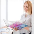 thumbnail image 6 of Haosy 2 Pack Hardcover 3 Ring Binder 1.5 Inch Ring Decorative Binder Organizer for Home School Office, Pink Purple Blue Marble, 6 of 10