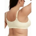 thumbnail image 4 of Deyllo Women Plus Size Bras Front Closure Minimizer Bras Posture Back Wireless Non Padded Soft Comfort Light Beige Bras Clothes Size 38C, 4 of 5