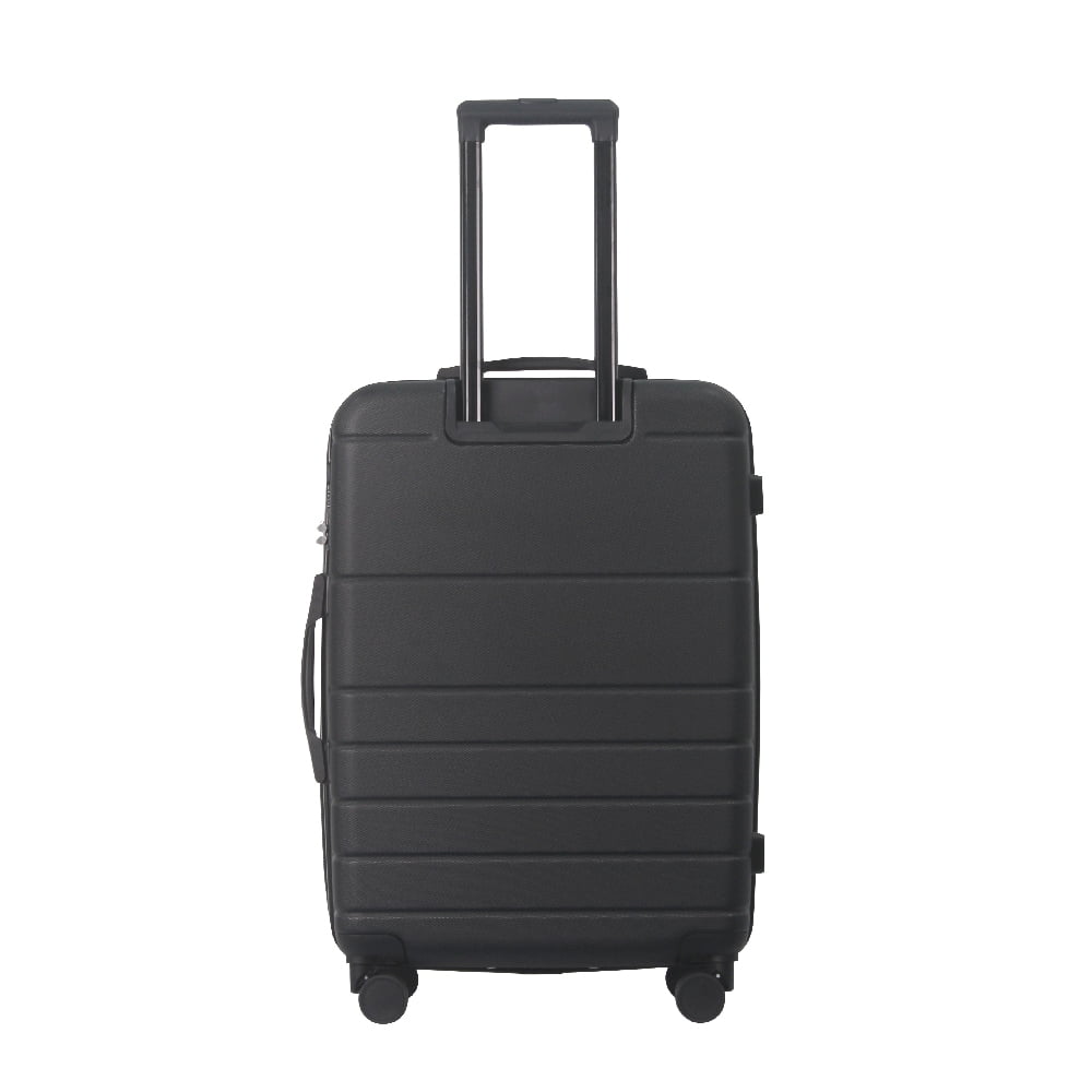 MAYEERTY 3-Piece ABS Luggage Set, Spinner Wheels, TSA Lock, Lightweight Suitcase, Black