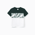 thumbnail image 3 of PatPat Family Matching Outfits Toddler Boy Clothes Graphic Tees Colorblock Short Sleeve T-shirts Crewneck Casual Summer Tops for Kids , Army green, 6-7 Years, 3 of 7