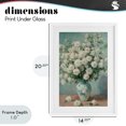 thumbnail image 4 of Stupell Industries Cottage Lush Bouquet of White Roses White Framed Print Under Glass, 14 x 20, by Petals Prints Design, 4 of 8