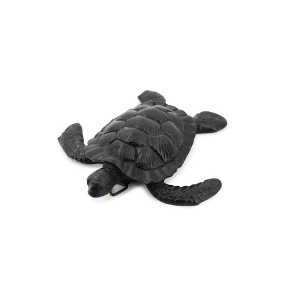 Sea Turtle, Realistic Hand Made Resin, Figure, Lifelike Model, Figurine, Replica, Gift, Also can Hang on Wall, 4" TH56 BB69