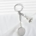 thumbnail image 2 of Battledore Badminton Keychain for Women Men Sports Ball Keyring for Boys Girls Badminton Sports Gifts for Teens Christmas Birthday Gifts for Badminton Ball Lover Player Coach, 2 of 7