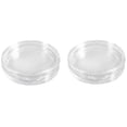 thumbnail image 1 of 20 Pcs Petites Capsules Rondes Transparentes en Plastique pour Pièces, 24 mm et 27 mm, 1 of 5