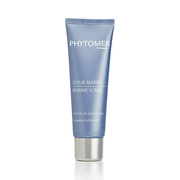 PHYTOMER Marine Scrub Creamy Exfoliant Face Wash | Hydrating Facial Scrub to Refine Skin Texture | Gentle Exfoliator & Cleanser for Face & Neck | Reveal Clearer, Softer Skin | 50ml