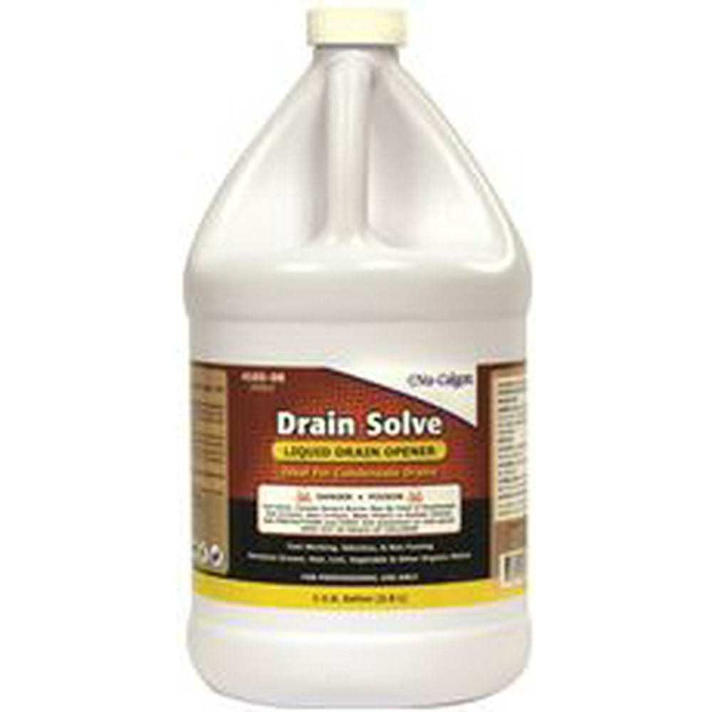 NuCalgon Drain Solve Liquid Drain Opener, 1 Gallon, 4 Per Case