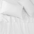 thumbnail image 4 of KG Linens 100% Egyptian Cotton Sheet Set, 15" Deep Pockets, Sateen Weave, 4 Piece Queen Bedding, Snow White, 4 of 6
