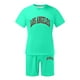 thumbnail image 4 of Conjunto de Sudadores de Hombres Impresión Casual Deportes de Manga Corta Cuello Redondo, Traje de Deporte de 2 Piezas con Pantalones de Corredores de Cintura Elástica, 4 of 4