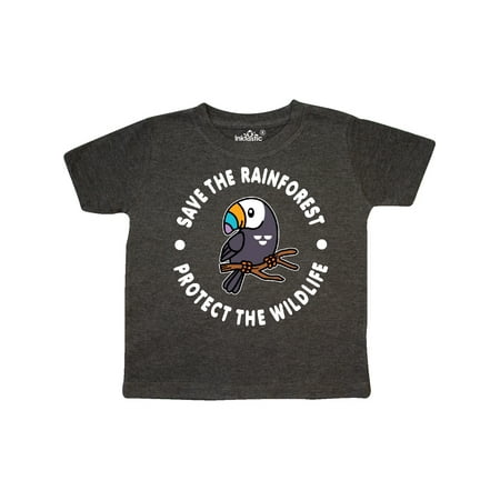 

Inktastic Save the Rainforest Protect the Wildlife with Toucan Gift Toddler Boy or Toddler Girl T-Shirt