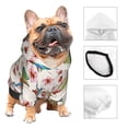 thumbnail image 3 of Balery Watercolor Floral With Butterflies Sudadera con Capucha para Perros Pequeños – Ropa para Mascotas, Disfraz para Perros y Gatos, Ideal para Fiestas y Cosplay-X-Large, 3 of 7