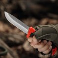 thumbnail image 7 of Dispatch 9 inch Fixed Blade Knives Hunting Knives with sheath Rubber Green Handle Camping Knives, 7 of 7
