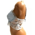 thumbnail image 3 of Victoria's Secret For Love and Lemons Daisy Long Line Lace Bra Blue , Large NWT, 3 of 4