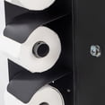 thumbnail image 6 of Commercial Stainless Steel Toilet Paper/Tissue Dispenser - 3/Double Roll Holder with Lock, Wall Mount for Bathroom/Restroom (1, Black), 6 of 6