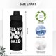 thumbnail image 4 of Botella de agua con aislamiento "Dile a tu perro que te saludé", de acero inoxidable de 18 oz, novedosa, deportiva, portátil, para viajes, gimnasios al aire libre, 4 of 5