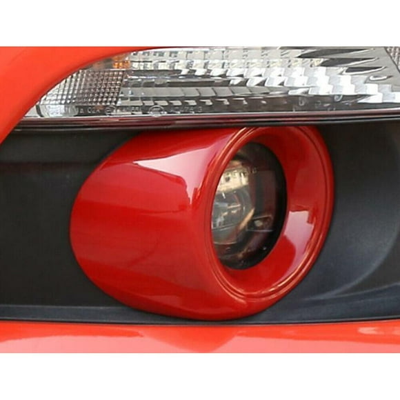 Paint Red Front Fog Lamp Cover Trim 2 Pieces Fits for Ford for Mustang 2015 - 2017 O-