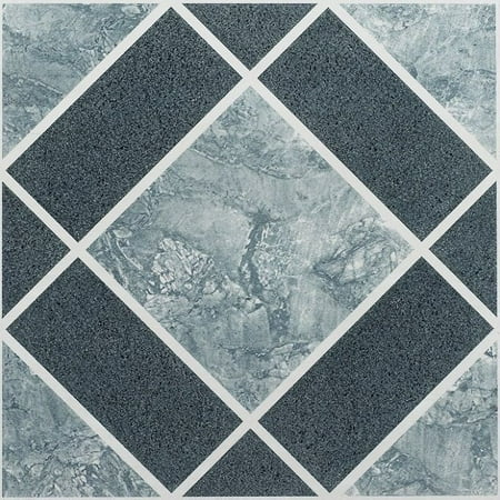 Porcelain Florida Mosaic Flooring - Vinyl Floor Tiles Self Adhesive Stick Flooring - Multi Pack Stone Designs