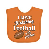 Inktastic Papaw Football Grandson Gift Boys or Girls Baby Bib