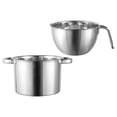 thumbnail image 2 of 1 Set of Double Boiler Pot Stainless Steel Melting Pot Cheese Butter Heating Pot Kitchen Supply, 2 of 9