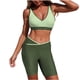 thumbnail image 4 of TaTaai Women's Color Block Tankini Set, Sporty Swim Top & Bottoms, Quick Dry Two Piece Bathing Suit for Pool Beach Workout Gift, 4 of 7