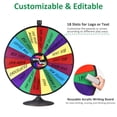 thumbnail image 4 of WinSpin Roue de Prix 36 Pouces Double Usage pour Table Ou Sol Roue Tournante pour Salon Professionnel Jeu de Carnaval, Série Classique, 4 of 9