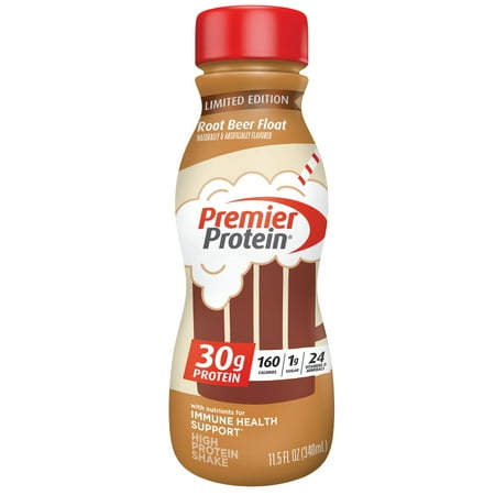 Premier Protein Shake, Root Beer Float Limited Time, 30g Protein, 11.5 Fl Oz, 1 Ct