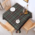 thumbnail image 2 of Green and Red Checkerboard Checkered Pattern Square Tablecloth,Waterproof Square Table Cover,Wipeable Spillproof Washable Table Cover for Home Kitchen Party Decor 60"x60"(152x152cm), 2 of 6