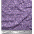 thumbnail image 1 of Soimoi Polyester Crepe Fabric Flower Artistic Printed Craft Fabric by The Yard 42 Inch Wide, 1 of 3